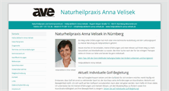 Desktop Screenshot of heilpraktikerin-anna-velisek.de